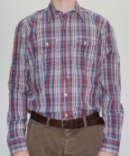 СОРОЧКА д/р арт. 206А/1253А колір 304 (клітка червоно-синя) 3/2