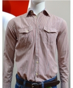 СОРОЧКА д/р арт.206А/1253А колір 432 (смужка червоно-синя) 3/2