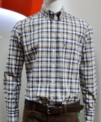 СОРОЧКА д/р арт. 213A/1230A колір 215 (клітка бежево-синя)