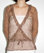 БЛУЗКА д/р арт. 254/1705 R, колір 918 (коричневий)