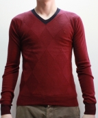 ПУЛОВЕР чол. арт. 843А/0281A колір 490 (бордовий) 2/2