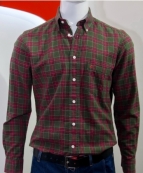 СОРОЧКА д/р арт. 213В/1220А колір 727 (клітка зелено-червона) 2/2