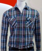 СОРОЧКА д/р арт. 213В/1221А колір 222 (клітка зелено-блакитна) 2/2