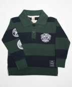 ДЖЕМПЕР - ПОЛО хл.. арт. 822JS/00045. колір 770 (зелено-синя смужка) 2/2